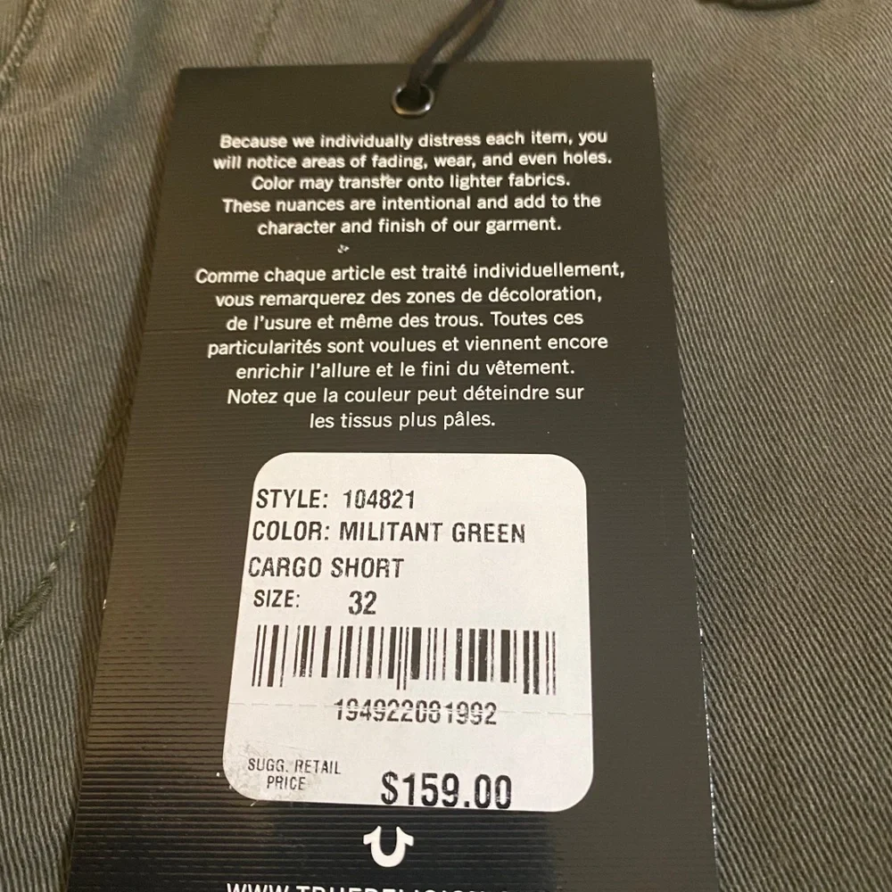 True Religion Cargo Shorts